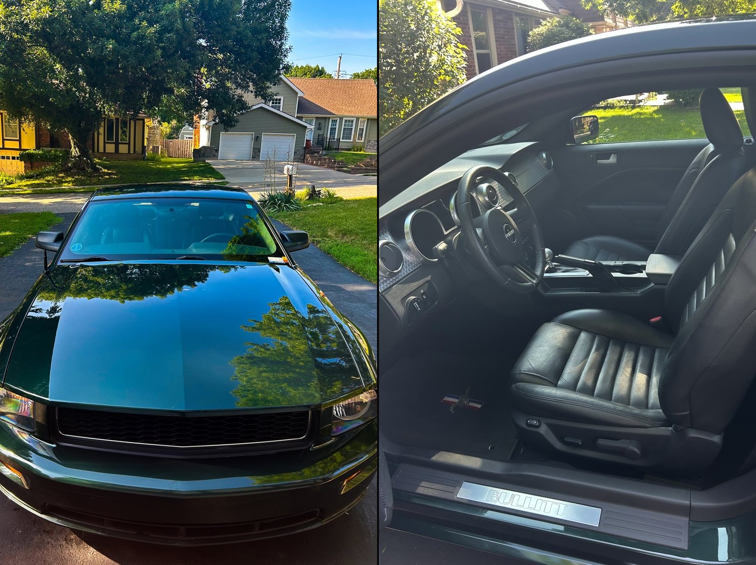 Mustang Bullitt tail light after a full detail